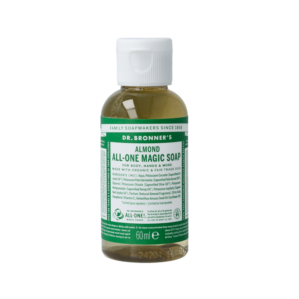 Dr Bronners Liquid soap amandel 60.00 Milliliter