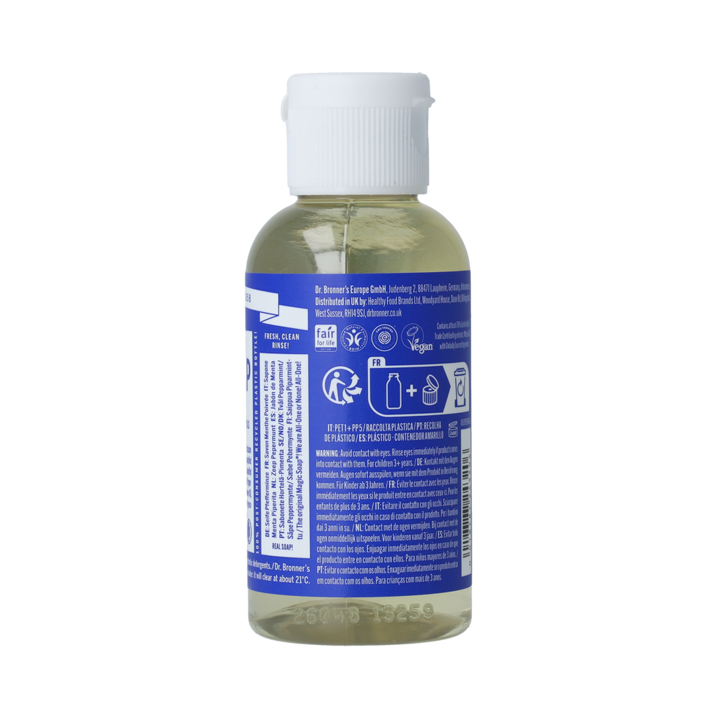 Dr Bronners Liquid soap peppermint 60.00 Milliliter