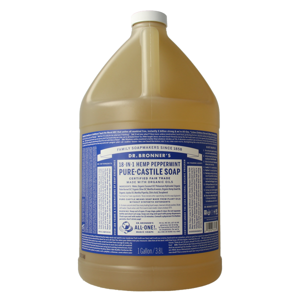Dr Bronners Liquid soap peppermint 3800 Milliliter