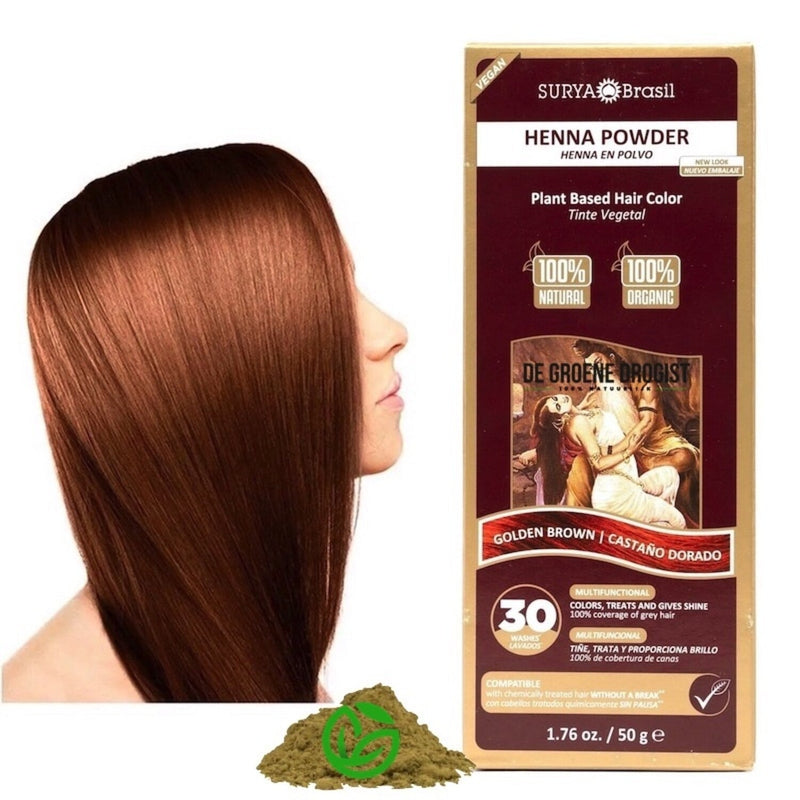 Surya Brasil Henna Hair Powder Golden Brown 50.00 Gram extra image