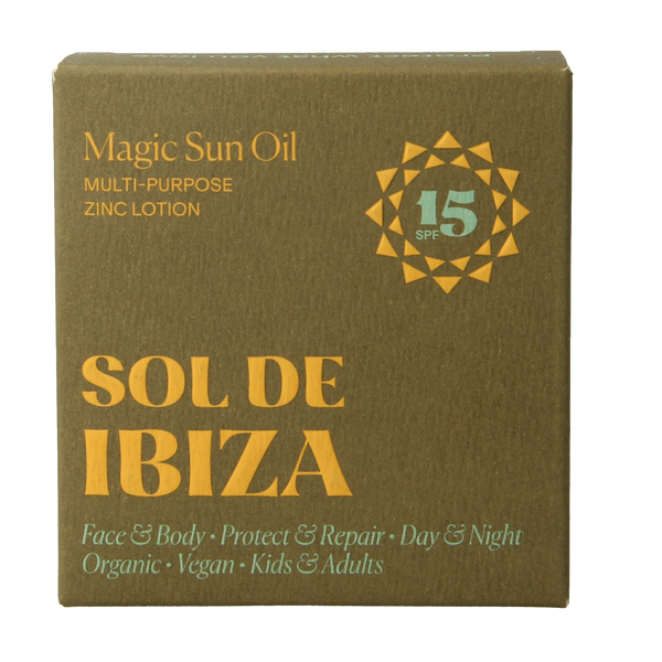 Sol De Ibiza Zonneolie beschermend & herstellend SPF15 bio 30.00 Milliliter