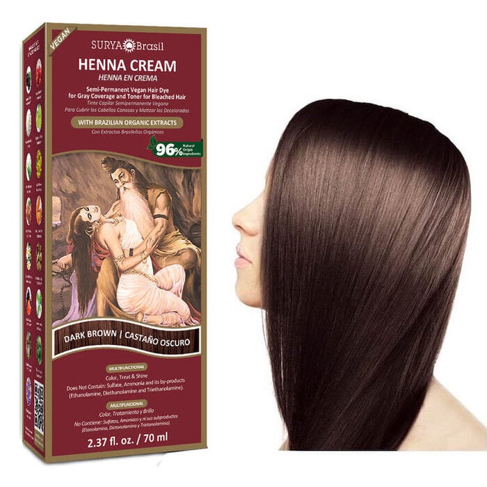 Surya Brasil Henna hair dye cream dark brown 70.00 Milliliter extra image