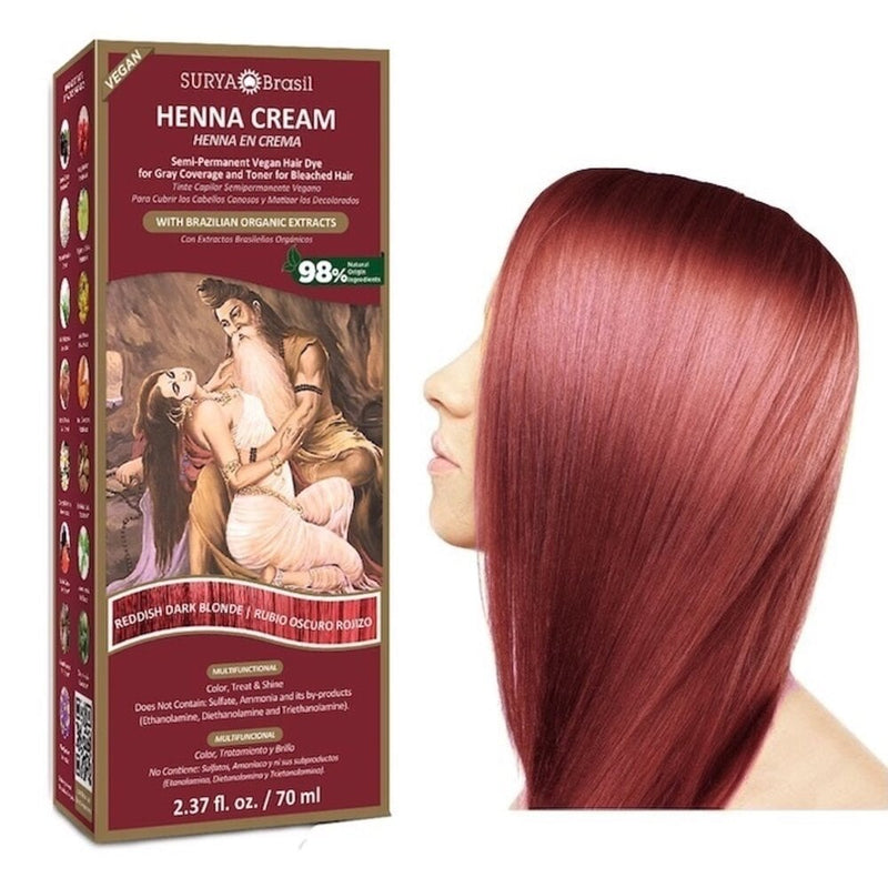 Surya Brasil Henna Hair Dye Cream Reddish Dark Blonde 70.00 Milliliters extra image