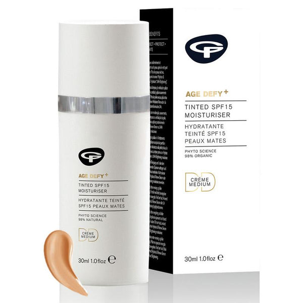 Green People Age defy+ tinted DD moisturiser medium SPF15 30 Milliliter
