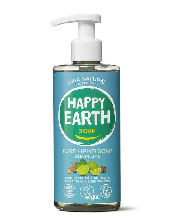 Happy Earth Pure hand soap cedar lime 300.00 Milliliter