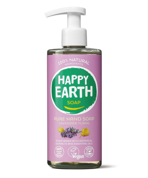 Happy Earth Pure hand soap lavender ylang 300.00 Milliliter