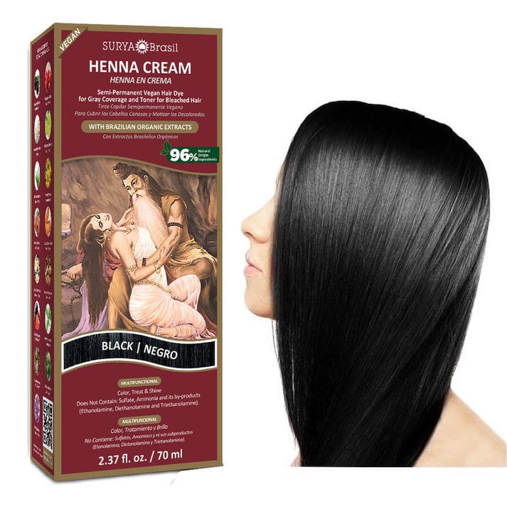 Surya Brasil Henna hair dye cream black 70.00 Milliliter extra image