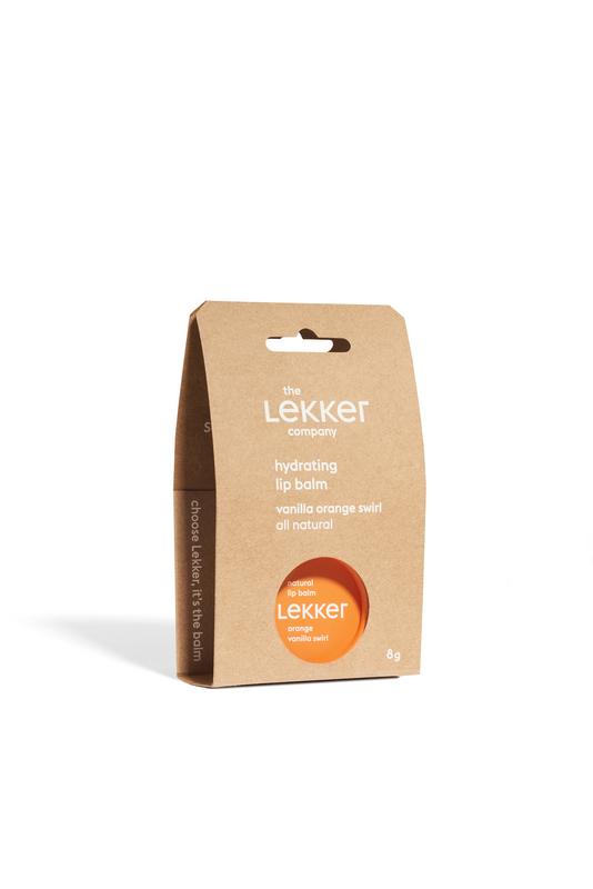 Lekker Company Natuurlijke lippenbalsem orange 8.00 Gram