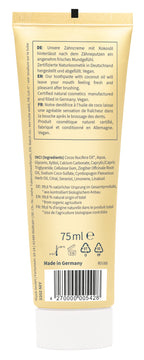 Niyok tandpasta lemongrass ginger 75.00 Milliliter