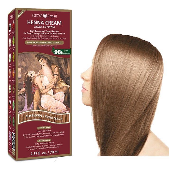 Surya Brasil Henna hair dye cream ash blonde 70.00 Milliliter extra image