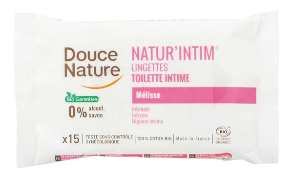 Douce Nature Intieme hygienische doekjes katoen bio 15.00 Stuks
