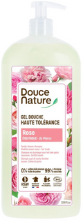 Douce Nature Douchegel hoge tolerantie roos uit Marokko bio 1.00 Liter