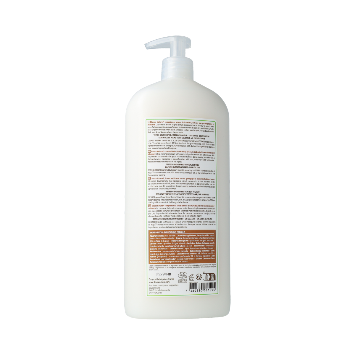 Douce Nature Douchecreme kokos bio 1.00 Liter