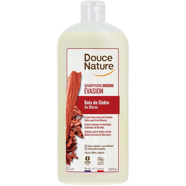 Douce Nature Douchegel & shampoo evasion met cederhout bio 1.00 Liter