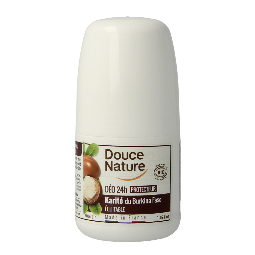 Douce Nature Deodorant roll on met karite sheabutter 24h bio 50.00 Milliliter