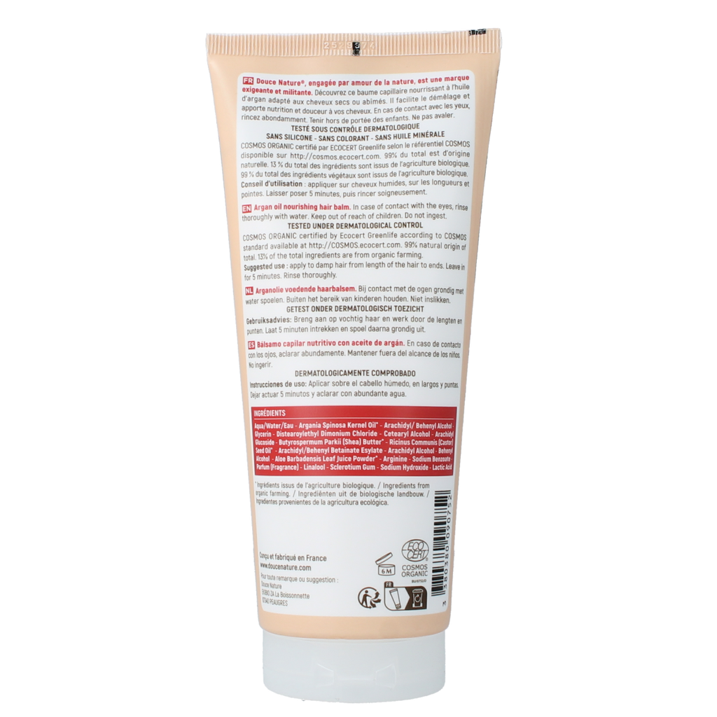 Douce Nature Conditioner droog/beschadigd haar arganolie bio 200.00 Milliliter