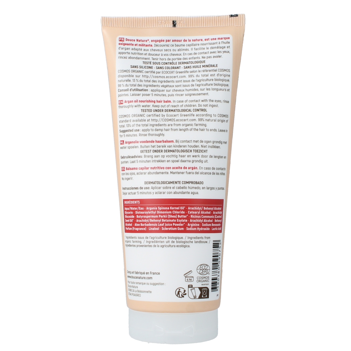 Douce Nature Conditioner droog/beschadigd haar arganolie bio 200.00 Milliliter