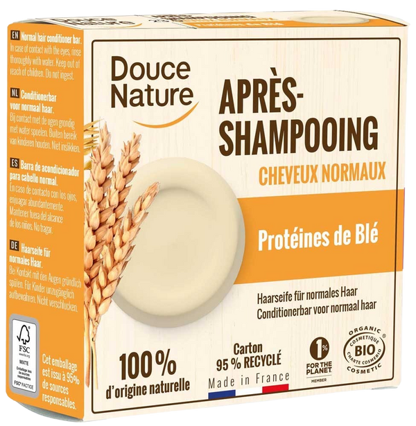 Douce Nature Conditioner bar normaal haar bio 65.00 Gram