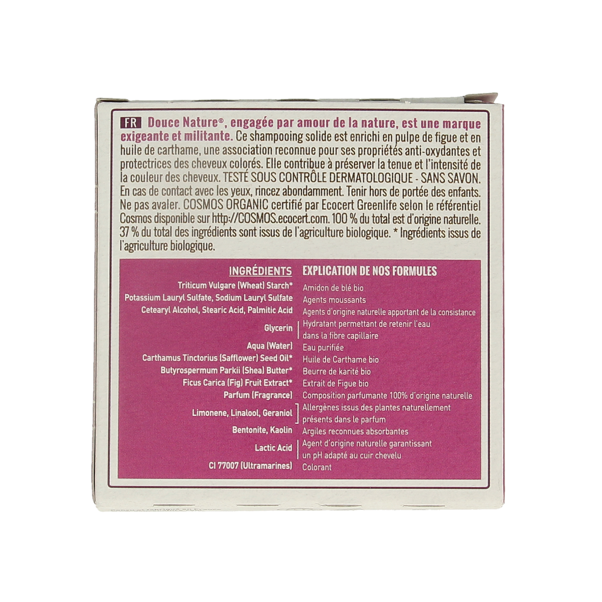 Douce Nature Shampoo bar gekleurd haar 85.00 Gram
