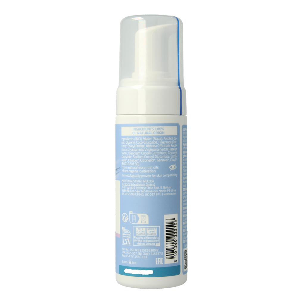 Weleda Reinigingsmousse mild bio 150.00 Milliliter