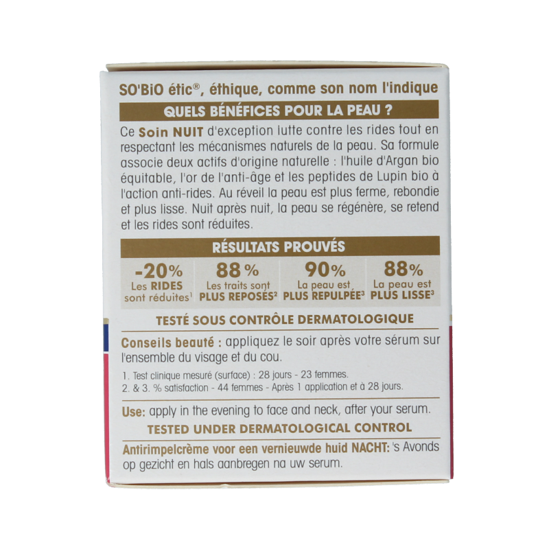 So Bio Etic Nachtcreme moisturizing anti rimpel 50 Milliliter