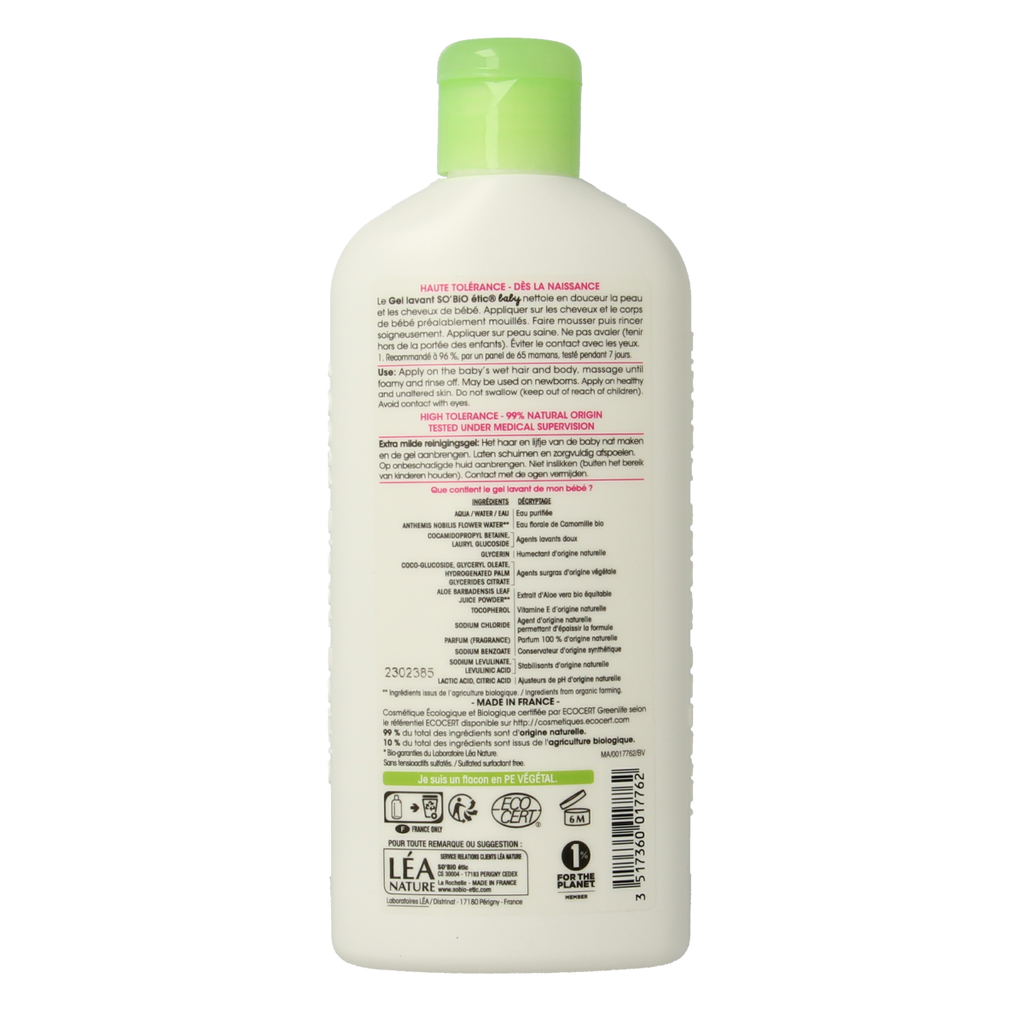 So Bio Etic Baby cleansing gel 250.00 Milliliter