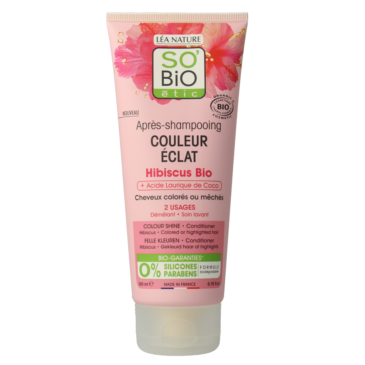 So Bio Etic Conditioner colour & shine hibiscus 200.00 Milliliter