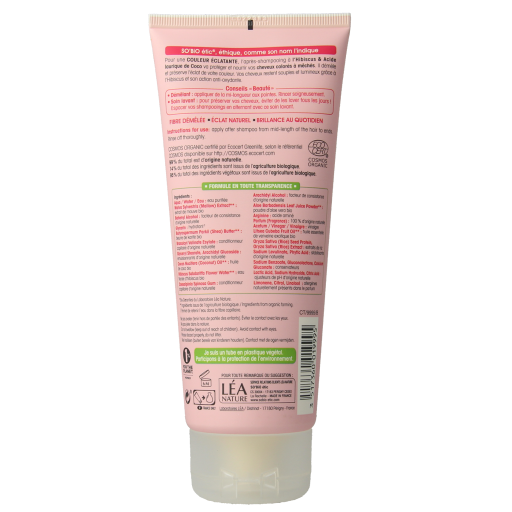 So Bio Etic Conditioner colour & shine hibiscus 200.00 Milliliter