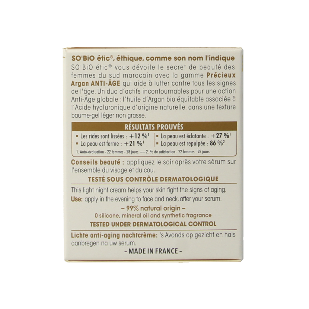 So Bio Etic Anti-aging night fluid 50.00 Milliliter