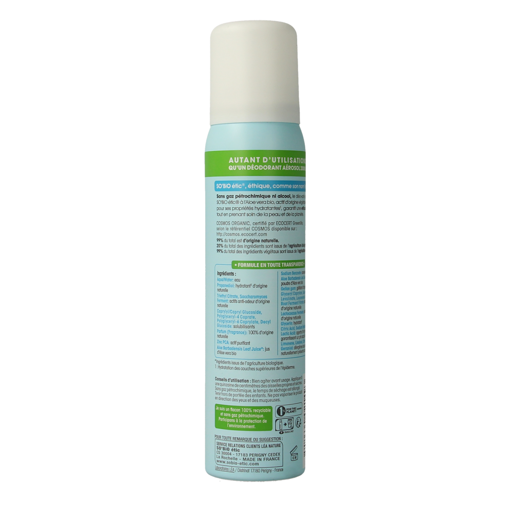 So Bio Etic Deospray women aloe vera 100.00 Milliliter