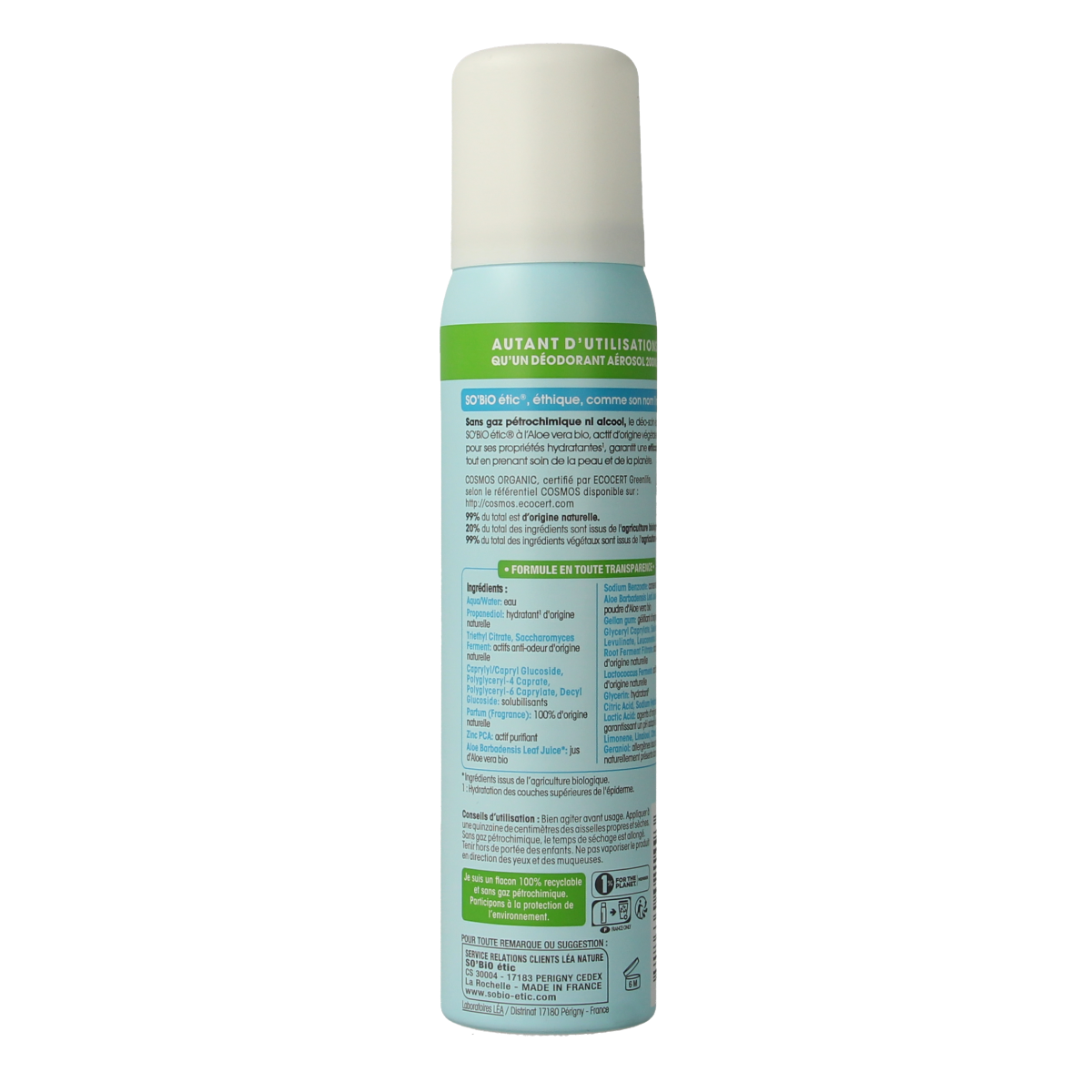 So Bio Etic Deospray women aloe vera 100.00 Milliliter