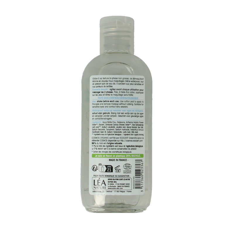 So Bio Etic Eye make-up Remover 100 Milliliter