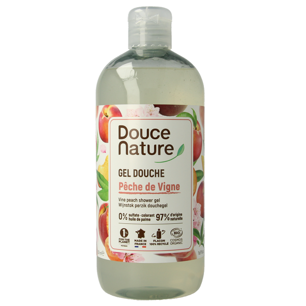 Douce Nature Douchegel perzik 500 Milliliter