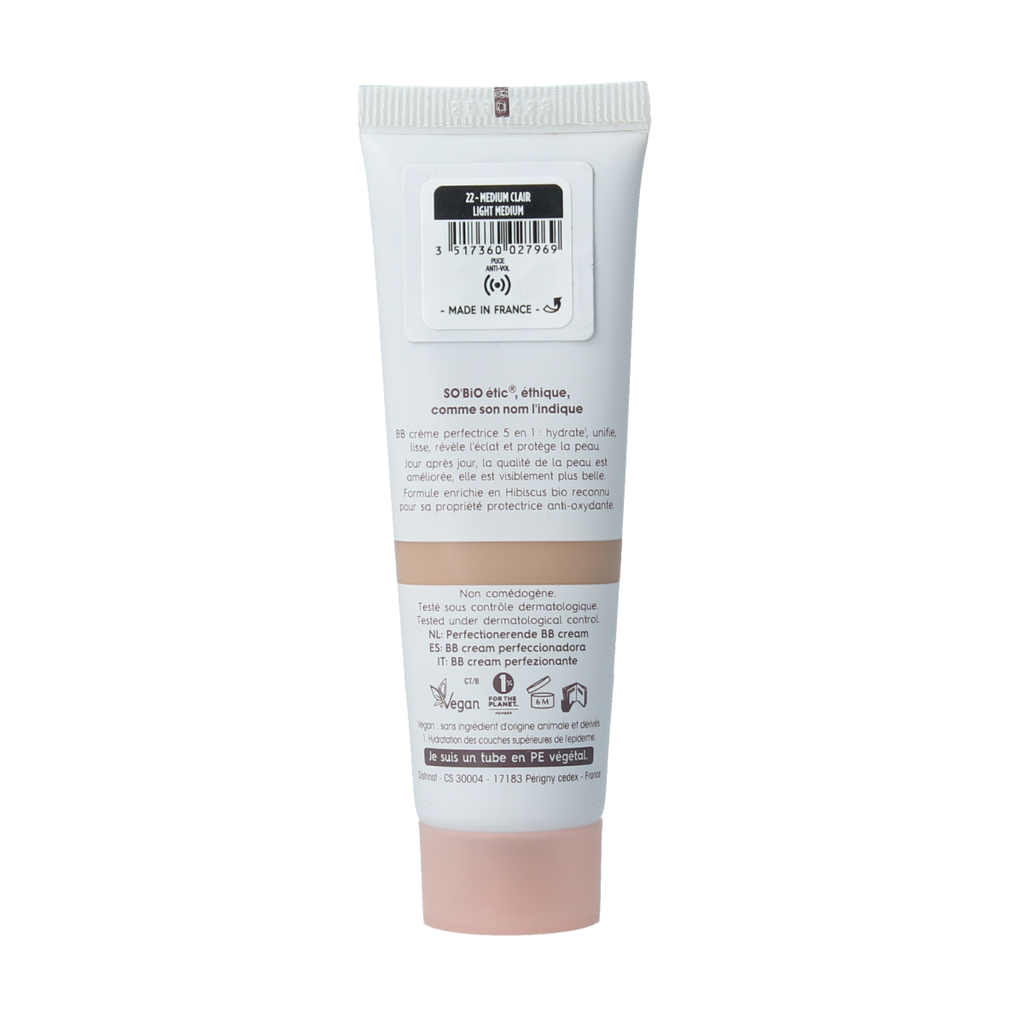 So Bio Etic BB cream 5in1 perfect 22 medium claire 30.00 Milliliter