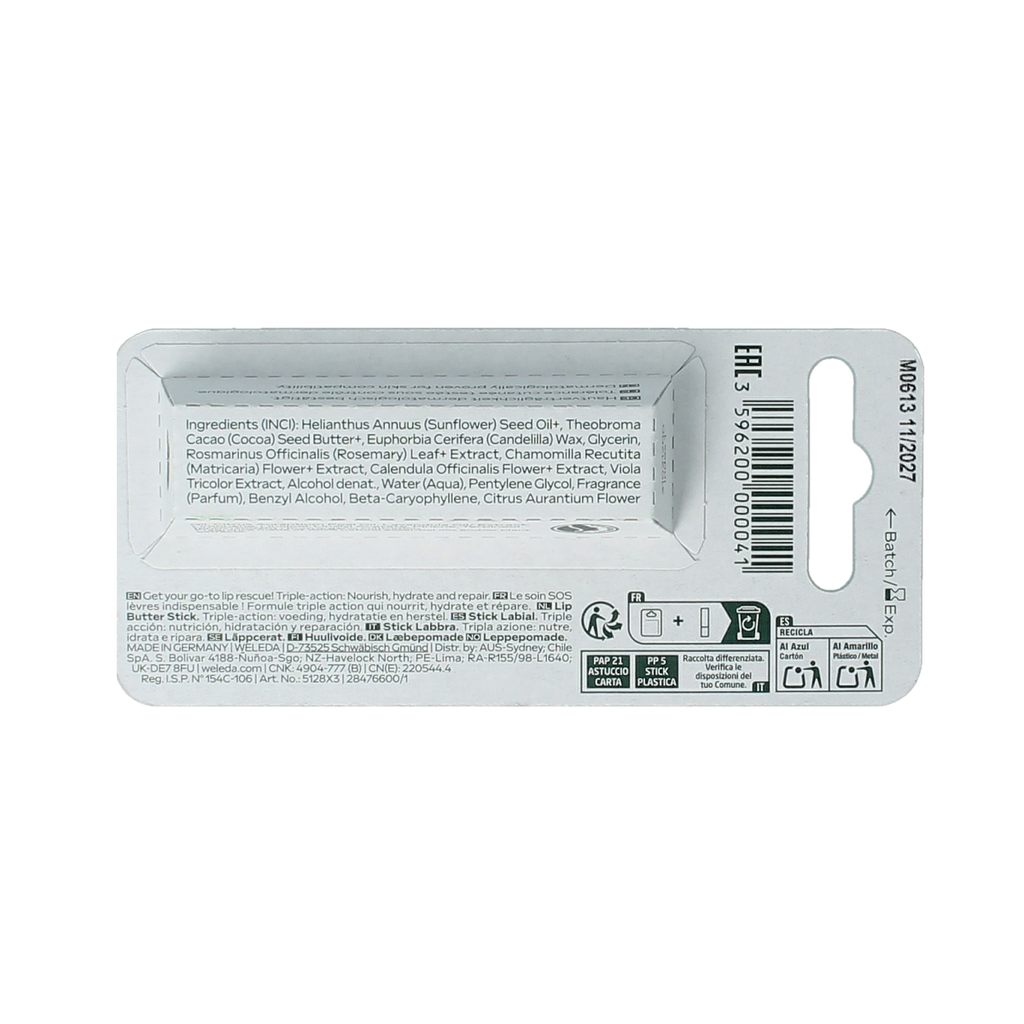 Weleda Skin food lip butter stick bio 4.80 Gram