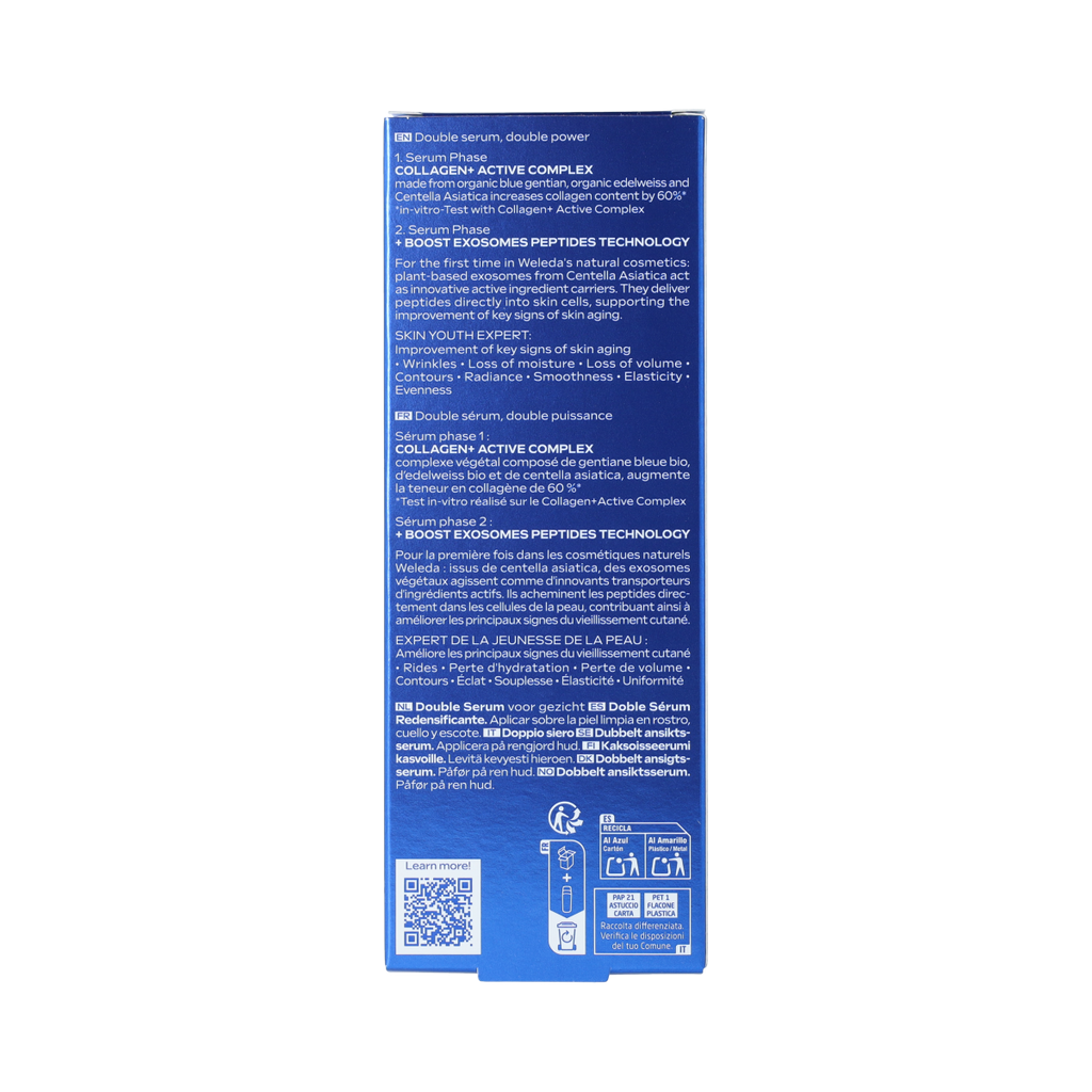 Weleda Exo boost double serum blauwe gentiaan 30.00 Milliliter