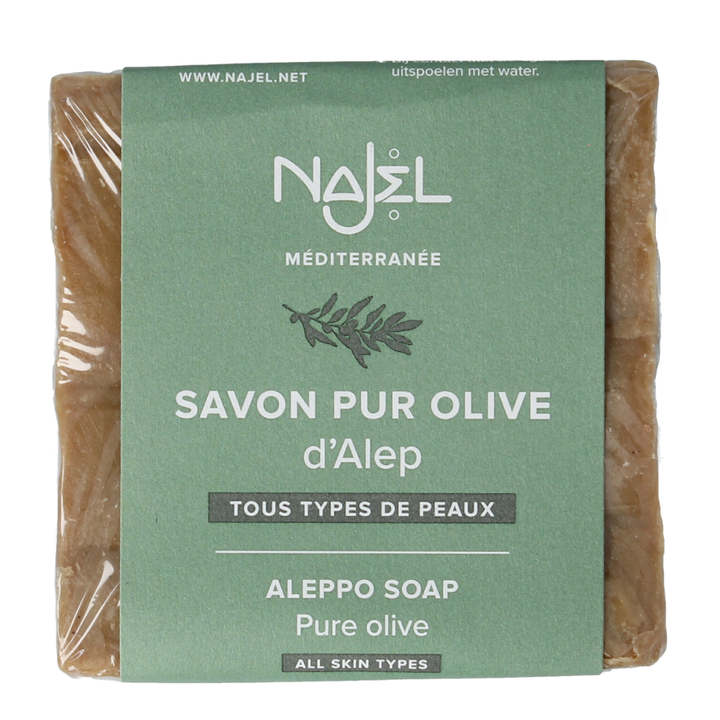 Najel Aleppo Aleppo zeep olijf olie 100% 200.00 Gram