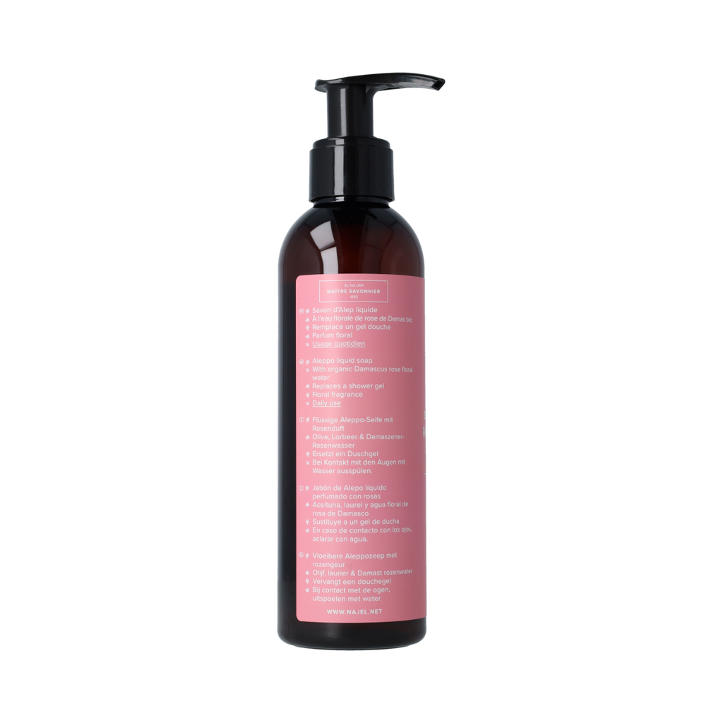 Najel Aleppo Zeep liquid Damascus pompfles 200.00 Milliliter