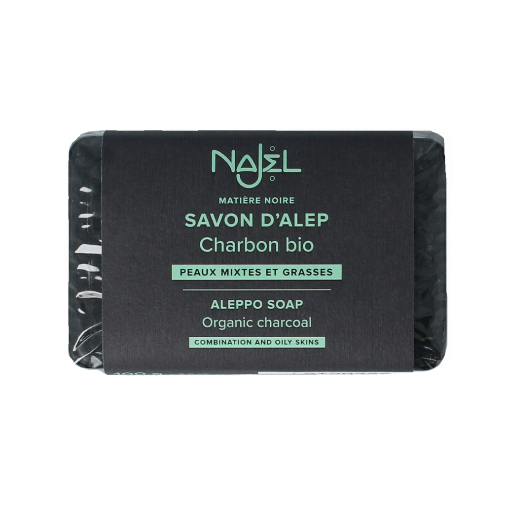 Najel Aleppo Aleppo olijfzeep met charcoal 100.00 Gram