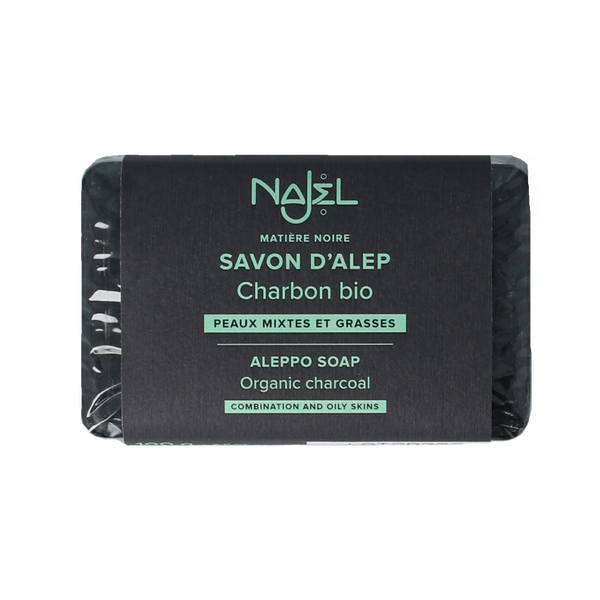 Najel Aleppo Aleppo olijfzeep met charcoal 100.00 Gram