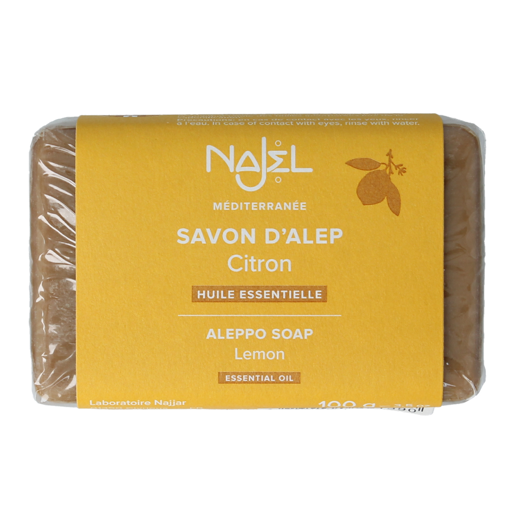 Najel Aleppo Aleppo zeep olijf citroen limoen 100.00 Gram