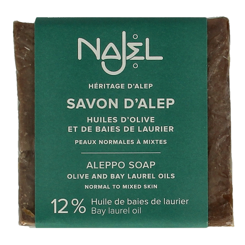 Najel Aleppo Aleppo zeep olijf olie 12% 200.00 Gram