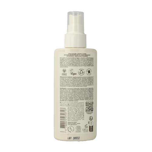 Alphanova Sun Sun bio spray SPF15 vegan 125.00 Milliliter