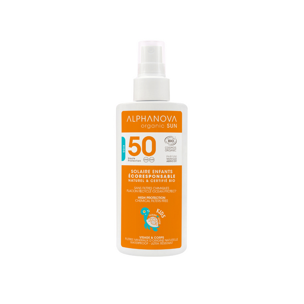 Alphanova Sun Sun bio kids spray SPF50 vegan 125 Milliliter