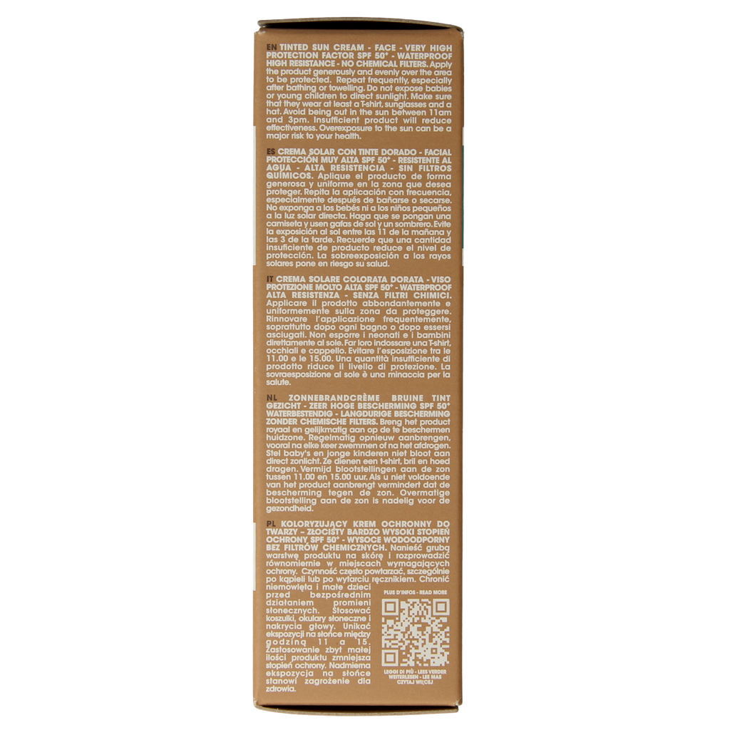 Alphanova Sun Sun bio tinted sunscreen cream golden SPF50+ 50.00 Gram