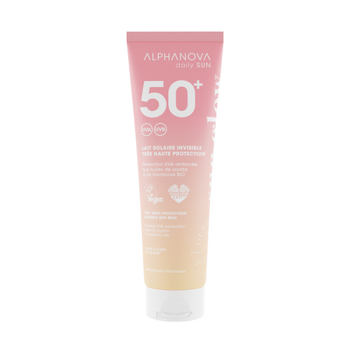 Alphanova Sun Invisible sun milk sun glow bio SPF50 150.00 Milliliter