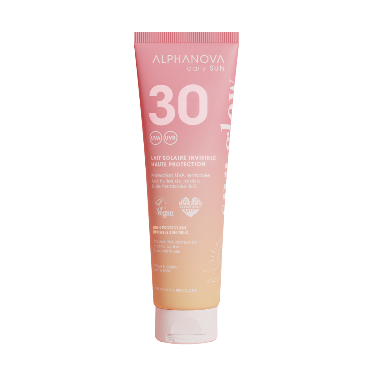 Alphanova Sun Invisible sun milk sun glow bio SPF30 150.00 Milliliter