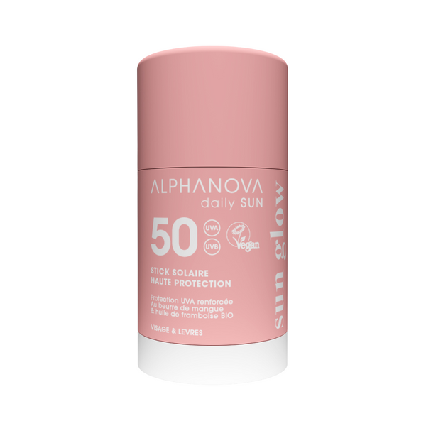 Alphanova Sun Face sun stick sun glow bio SPF50 17 Milliliter