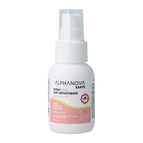 Alphanova Bebe Baby spray anti muggen bio 50.00 Milliliter