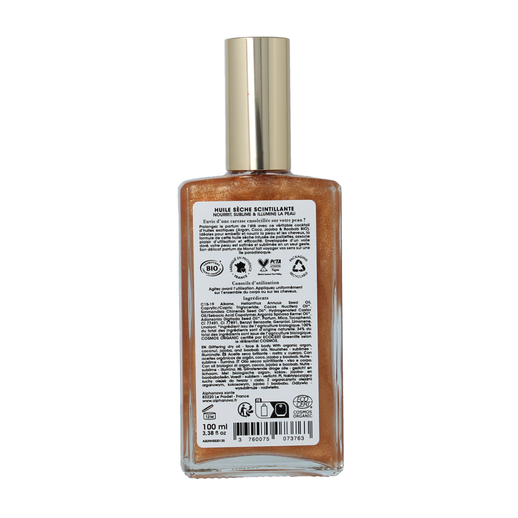 Alphanova Sun Sun glittering dry oil bio 100.00 Milliliter